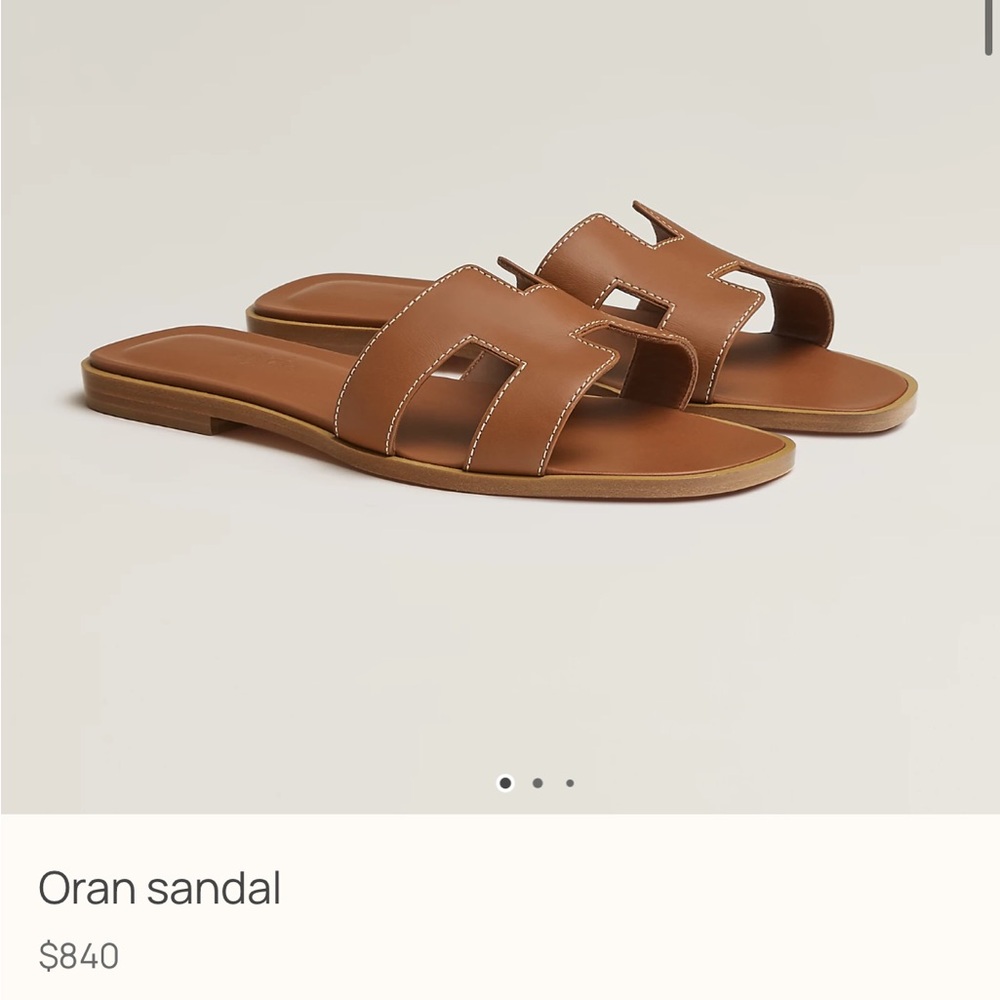 Hermès Oran Sandals in Brown
